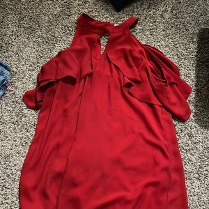 Red Flowy Dress